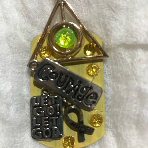 3/$75 Courage and Hope dog tag necklace